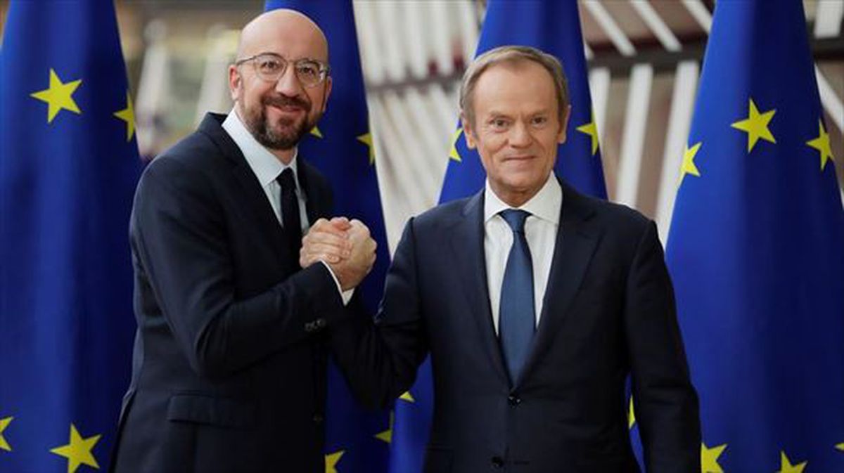 Charles Michel eta Donald Tusk