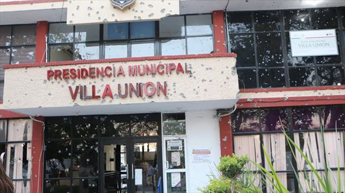 Villa Unioneko(Mexiko)udal presidentziaren fatxadaren irudia