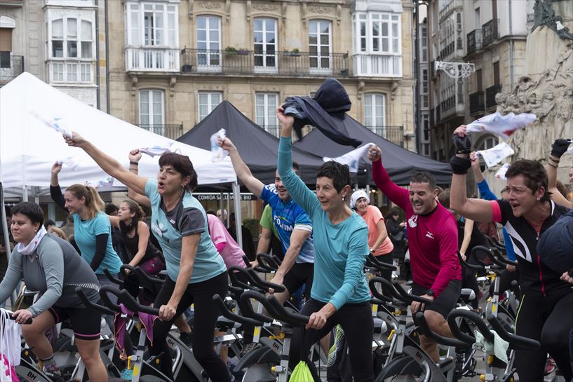 Vitoria-Gasteiz se une a EITB Maratoia con el spinning