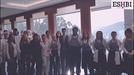 La Escuela Superior de Hostelería de Bilbao también participa cantando 'Lau Teilatu'