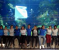 El Aquarium de San Sebastián difunde 'Lau Teilatu' bajo el agua