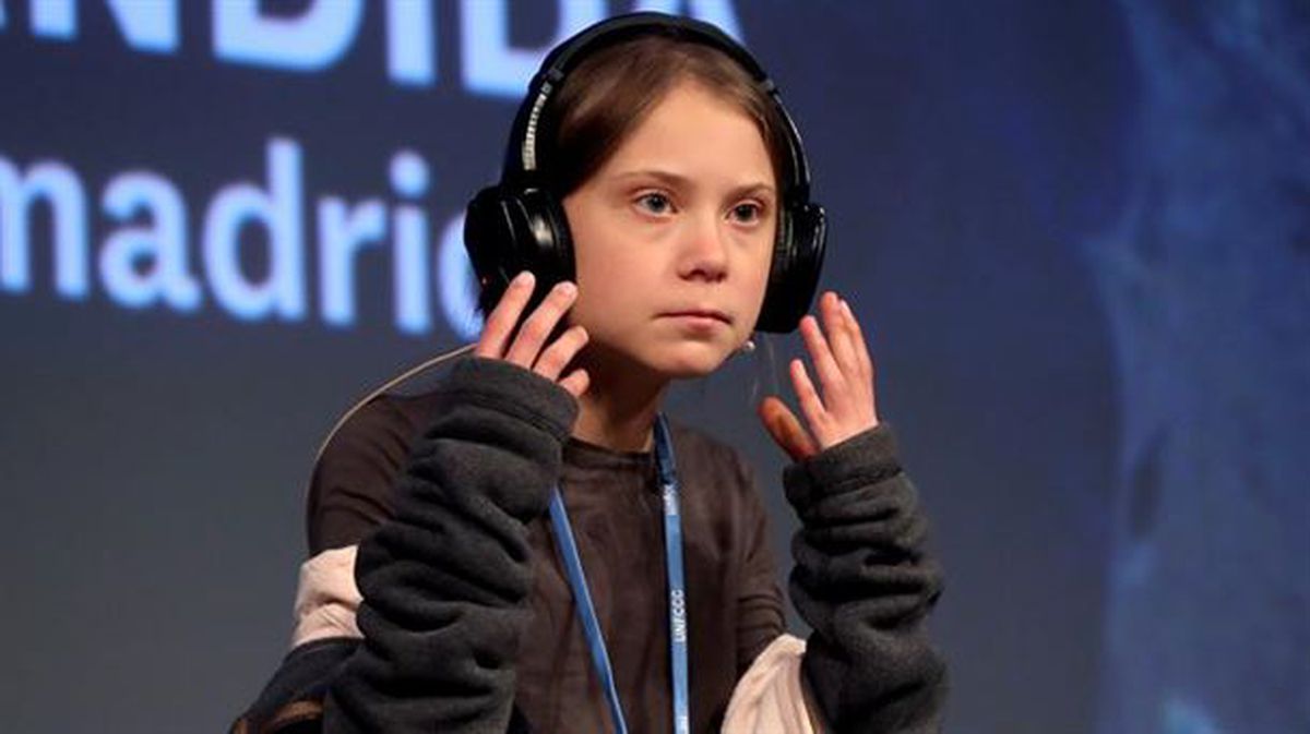 Greta Thunberg, en Madrid. Foto: Efe