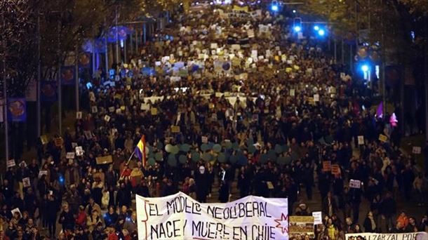 Marcha por el Clima en Madrid. Foto: Efe