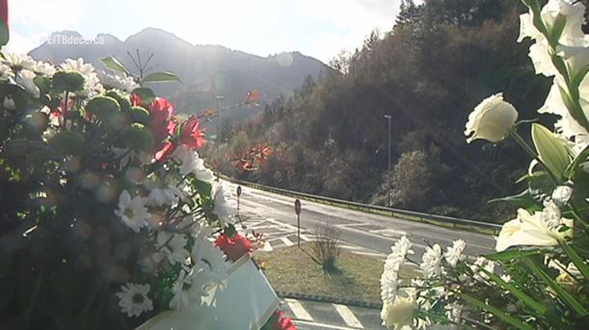 Imagen de un punto negro de las carreteras vascas