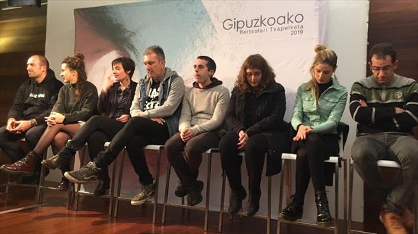 Los ocho finalistas del Campeonato de Bertsolaris de Gipuzkoa 2019