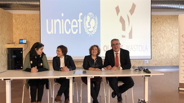 Olabide entra en la Red de Escuelas Amigas de UNICEF