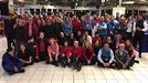 Trabajadores del Carrefour de Oiartzun se unen a cantar 'Lau Teilatu'