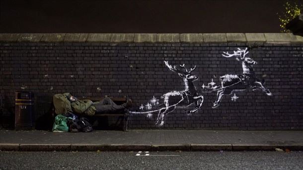 El mural de Banksy