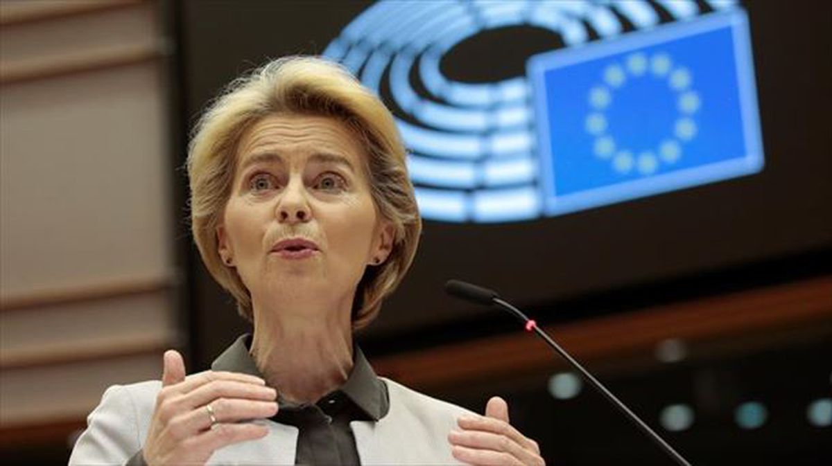 Ursula von der Leyen Europako Batzordeko (EB) presidente berria. Argazkia: Efe