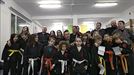 El grupo Kenpo Aperribai también se suma a cantar 'Lau Teilatu'