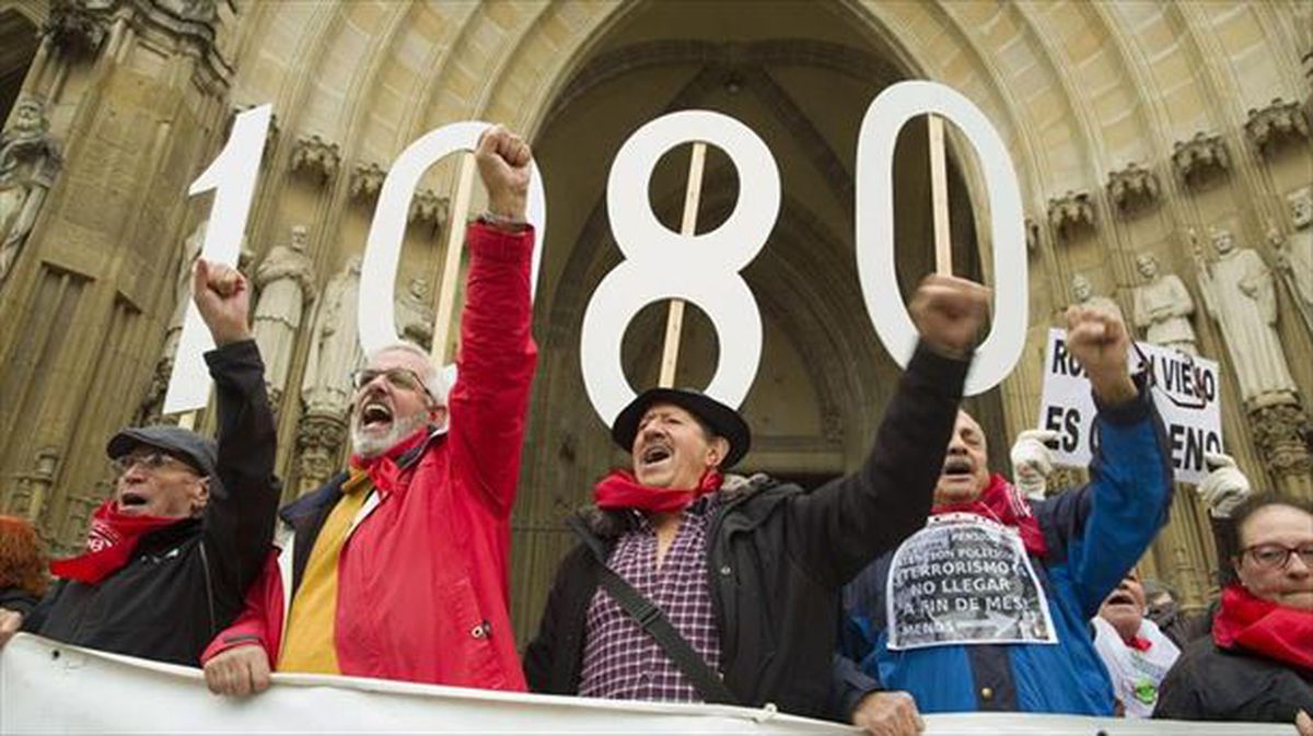 Manifestación de Pensionistas. Imagen: EFE.