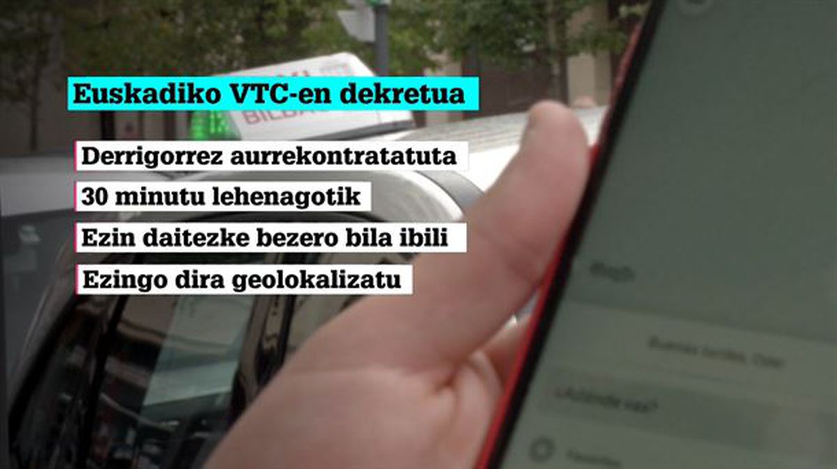 VTC lizentziei buruzko dekretu berria Euskadin