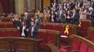 Gritos de 'libertad' en el pleno del Parlament tras conocerse fallo del&#8230;