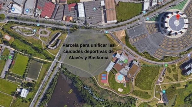 Parcela en la que el Alavés construirá dos campos de fútbol