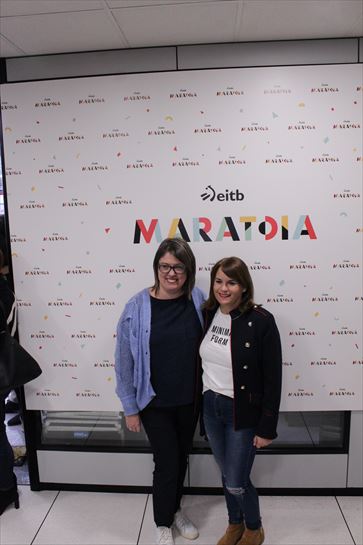 Nuria Vazquez eta Monika Izquierdo Euskaltel
