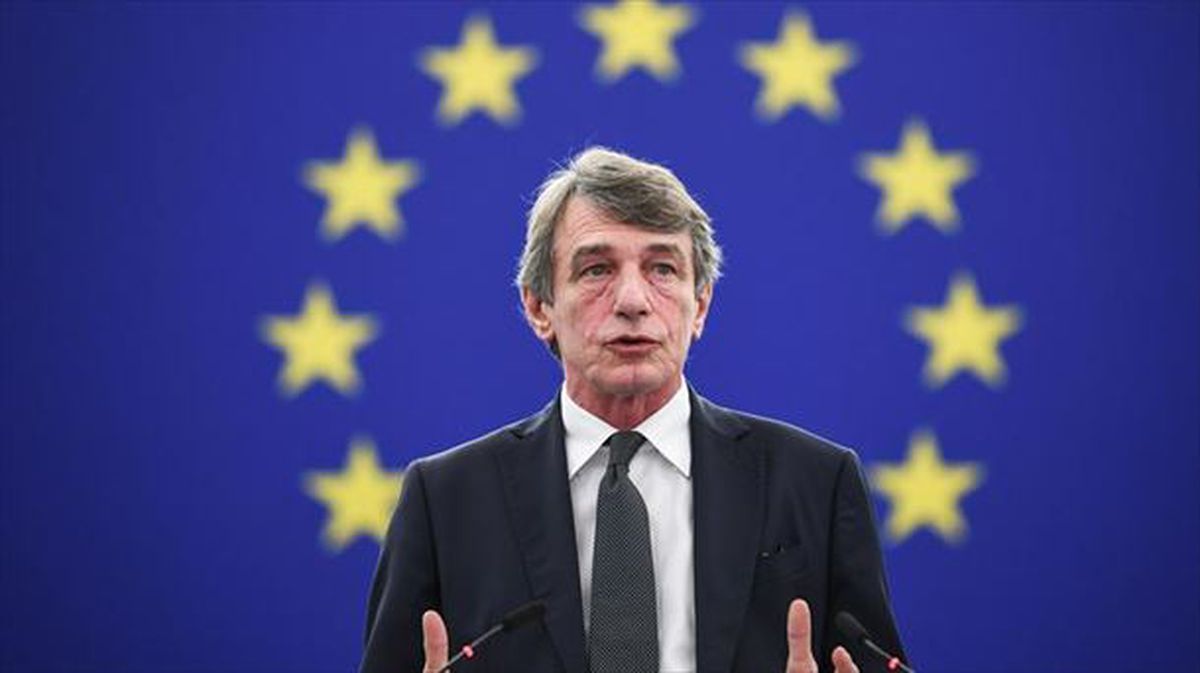 David Sassoli Europako Parlamentuko presidentea.