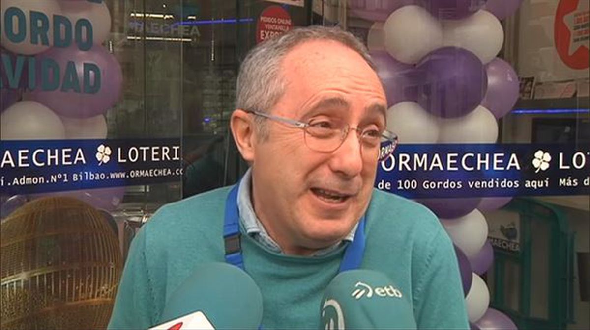 Sergio Etxeberria, gerente de Lotería Ormaechea