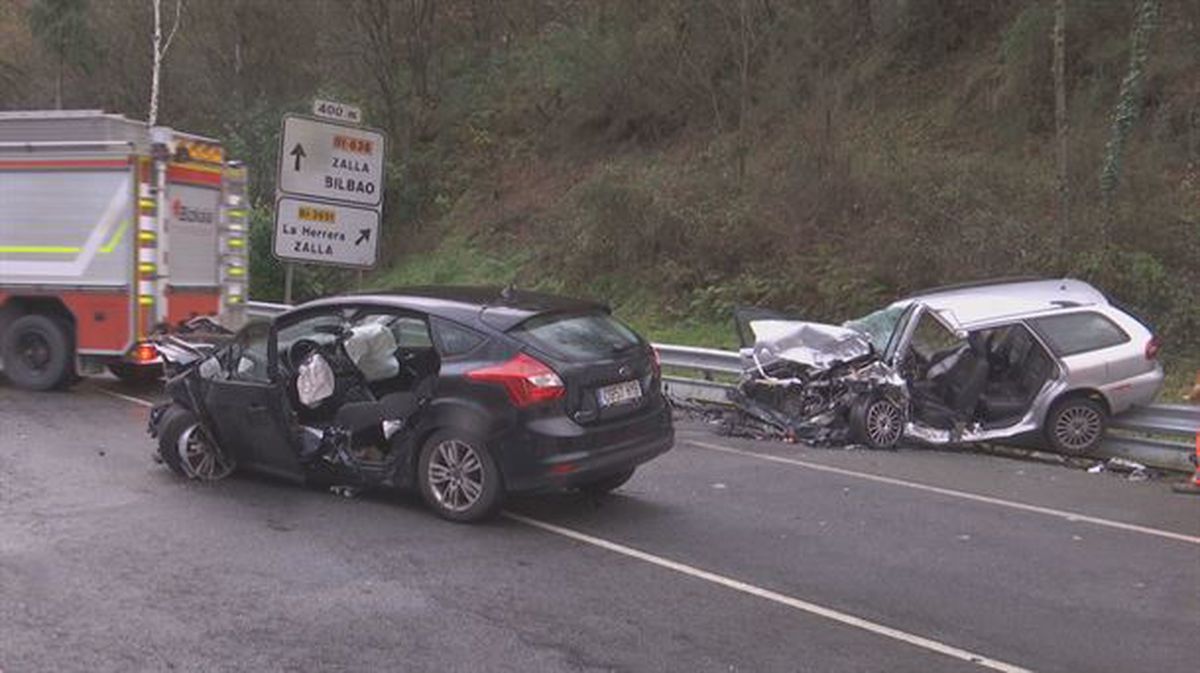 Los dos vehículos accidentados