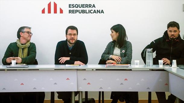 Reunión de ERC. Foto: Efe