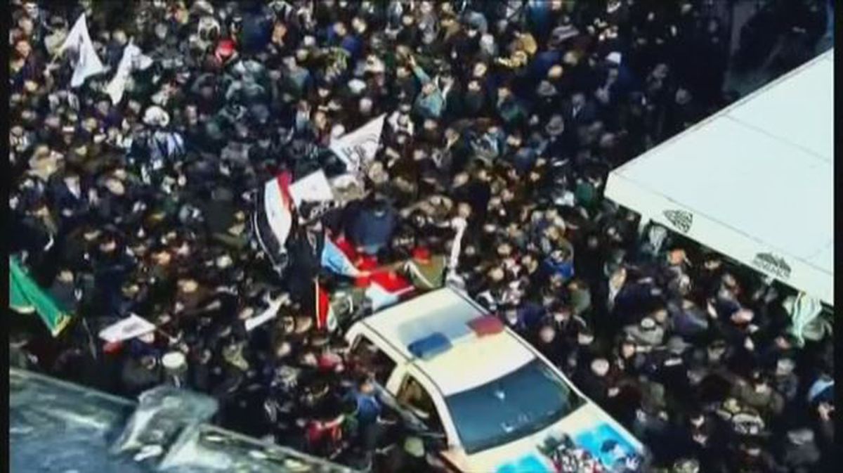 Imagen del funeral de Soleimani