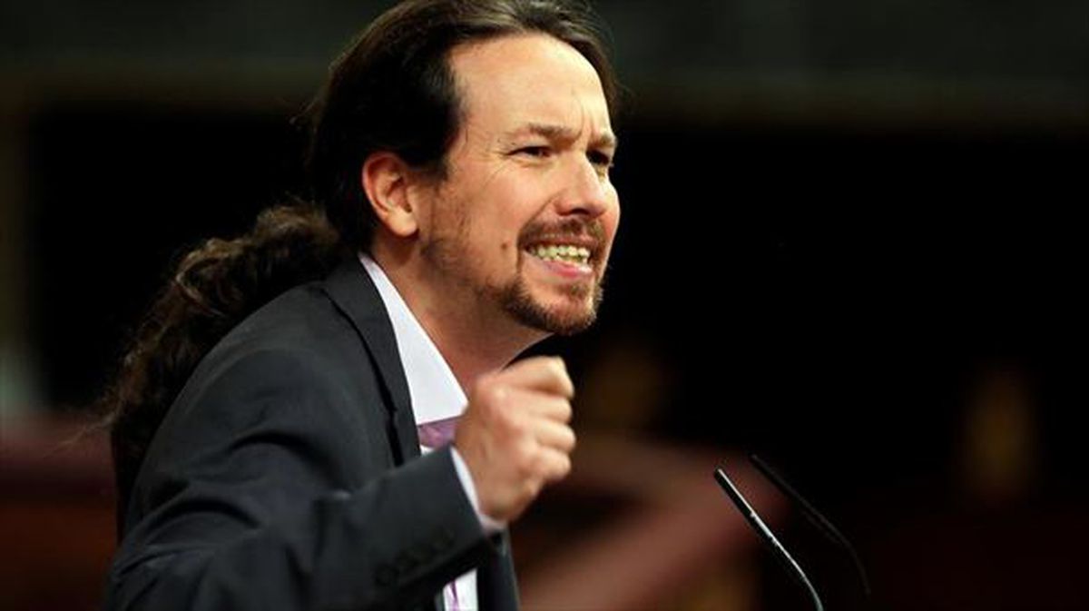 Pablo Iglesias (Unidas Podemos), Sanchezen inbestidura eztabaidaren lehen saioan.
