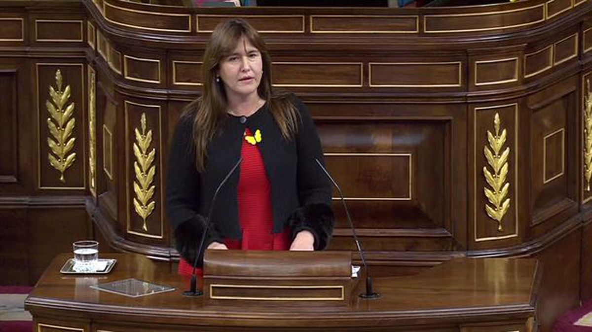 La portavoz de Junts per Catalunya, Laura Borrás