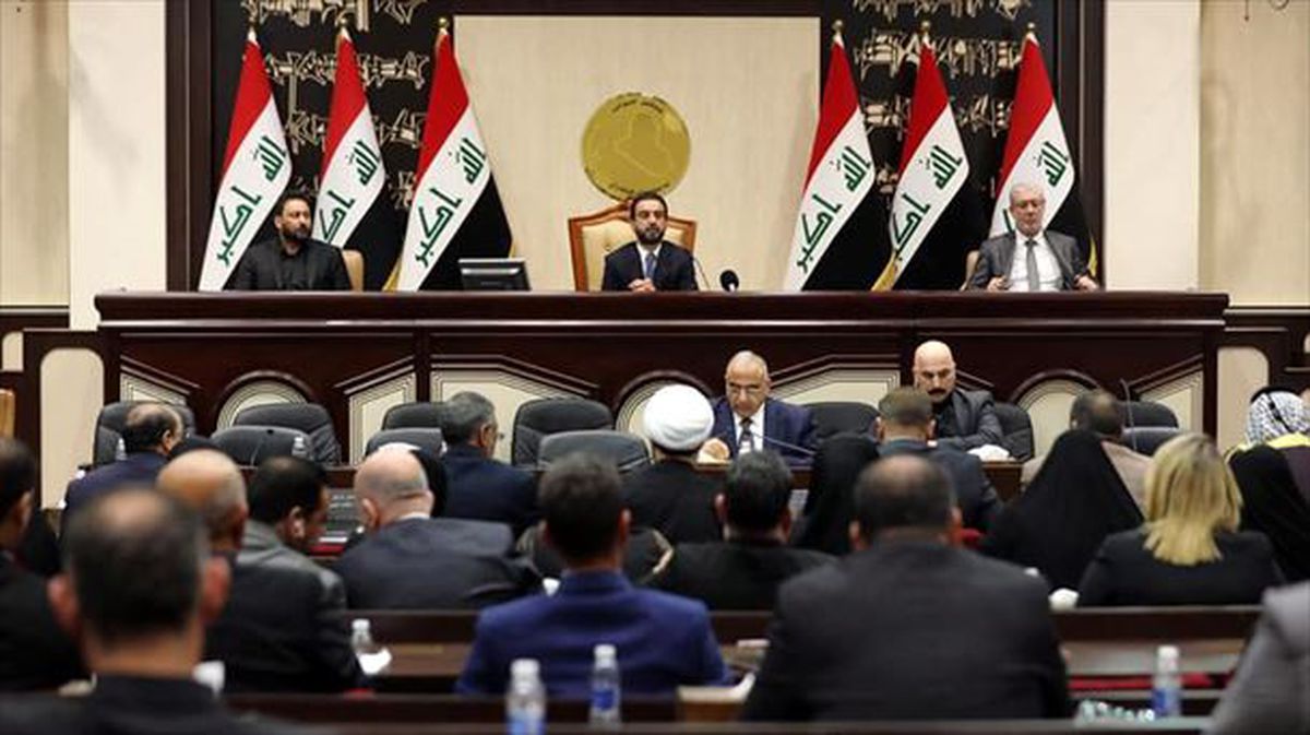 Sesión en el Parlamento de Irak.