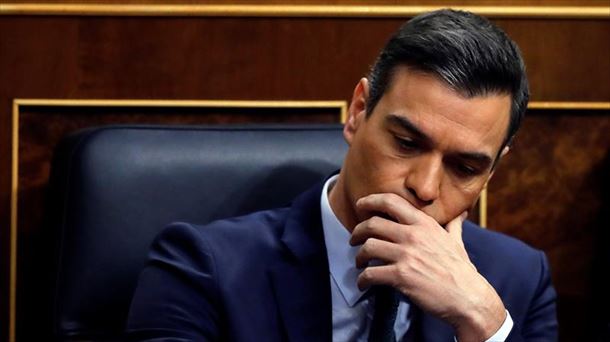 Pedro Sánchez, presidente del Gobierno español en funciones, en el Congreso.