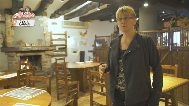 Belen Urrutia, cocinera de la posada Elbete, en una imagen del programa "A Bocados"