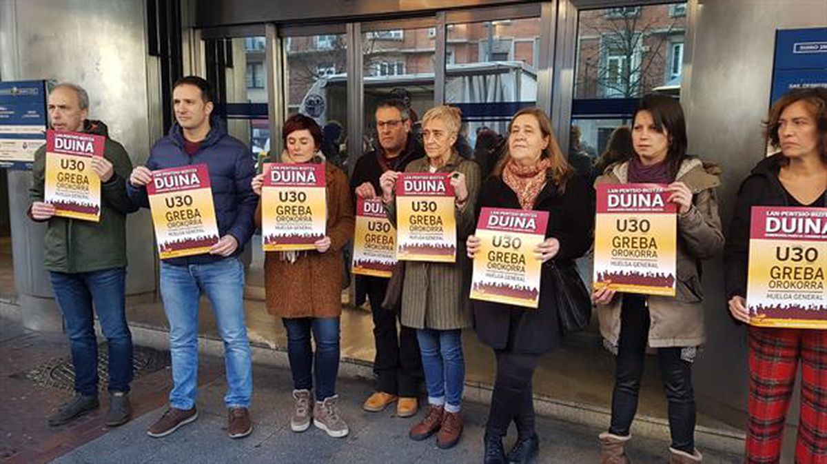 Los sindicatos registran la huelga del 30 de enero / EiTB