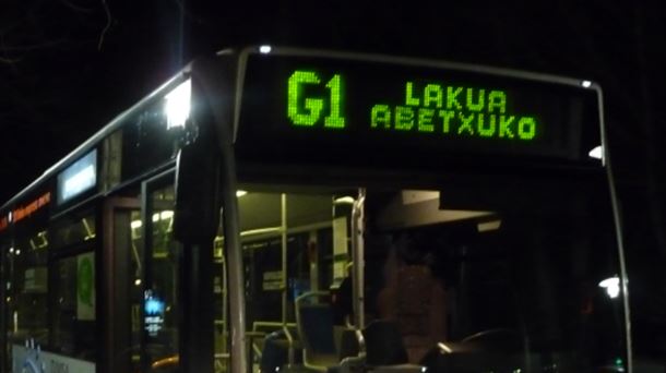 Servicio de Gautxori (bus nocturno) en Vitoria-Gasteiz