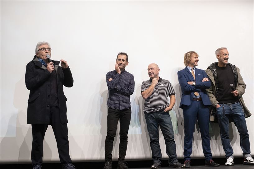 Julian Iantzi, Joxan Goñi, Txema Montoya, Edu Barinaga eta Patxi Alonso aurrestreinaldian