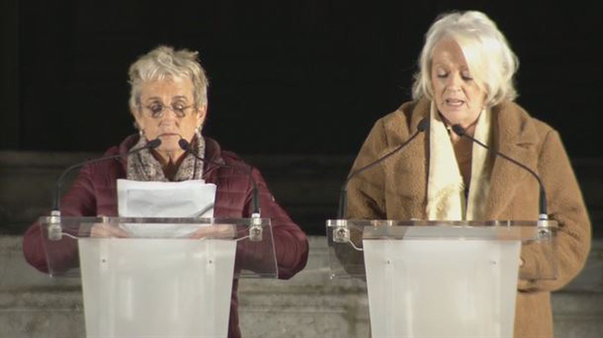 Rosa Rodero y Axun Lasa, víctimas de la violencia. Imagen obtenida de un vídeo de EiTB.