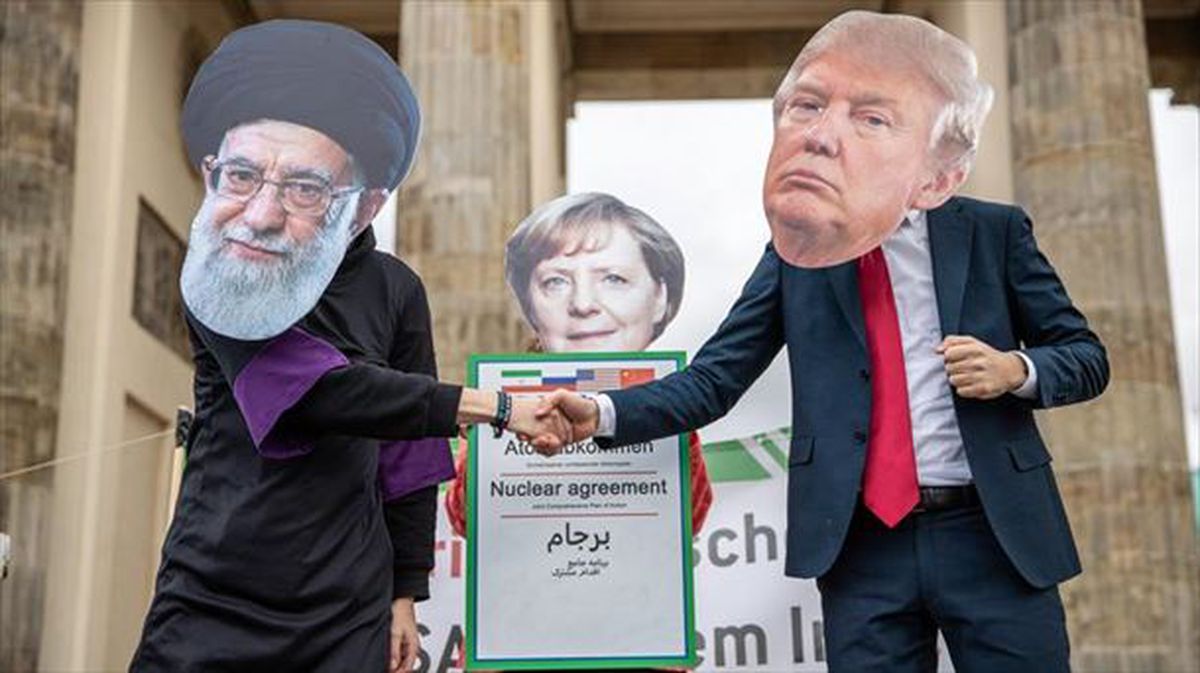 Parodia realizada en Alemania sobre la negociación entre los presidentes de Irán y EE. UU.