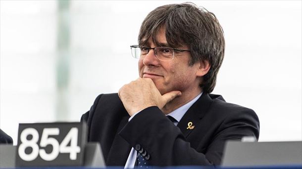 Puigdemont en el Parlamento Europeo, en una foto de archivo. 