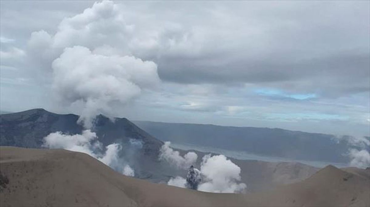 Imagen del volcán Taal en Filipinas