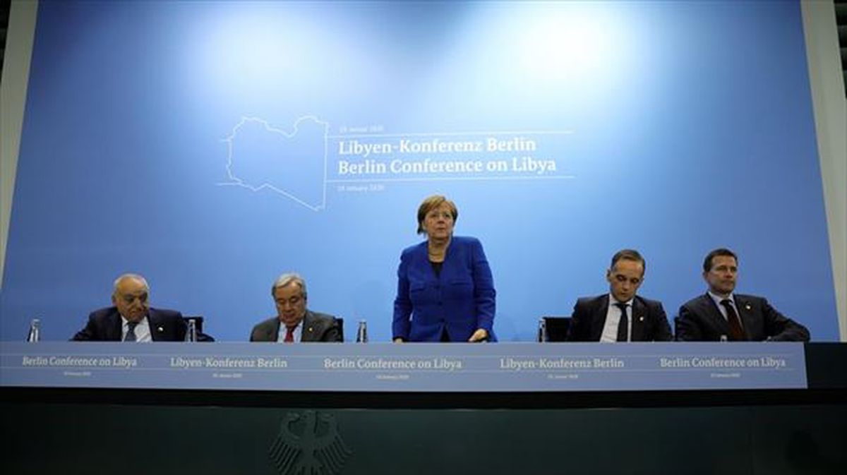Libiaren inguruko nazioarteko konferentzia Berlinen. Argazkia: EFE