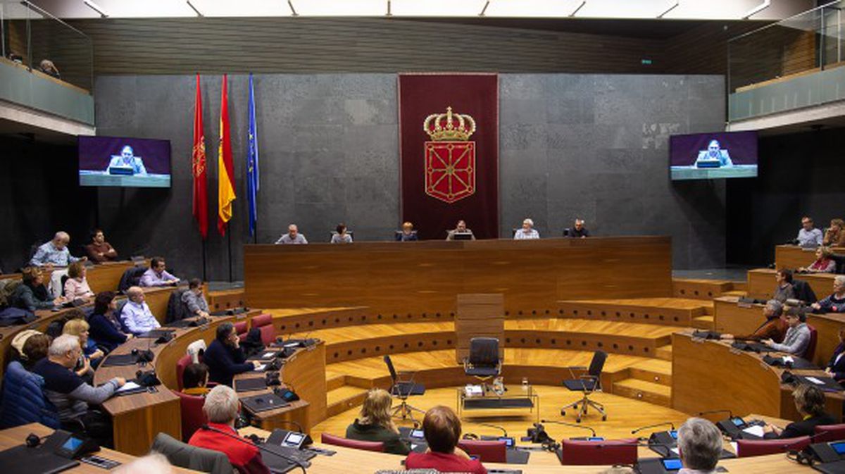 El Parlamento navarro ha aprobado, con el apoyo de Navarra Suma y PSN, la Ley Foral de los Símbolos