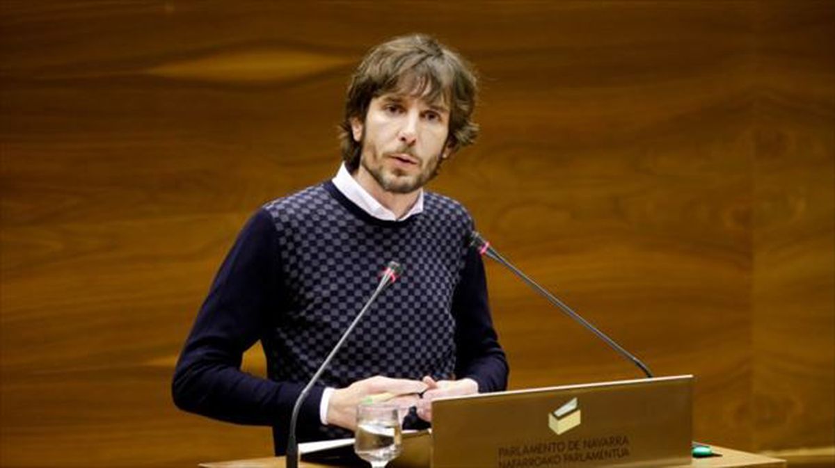 Mikel Buil, el portavoz de Podemos-Ahal Dugu en el Parlamento de Navarra. 