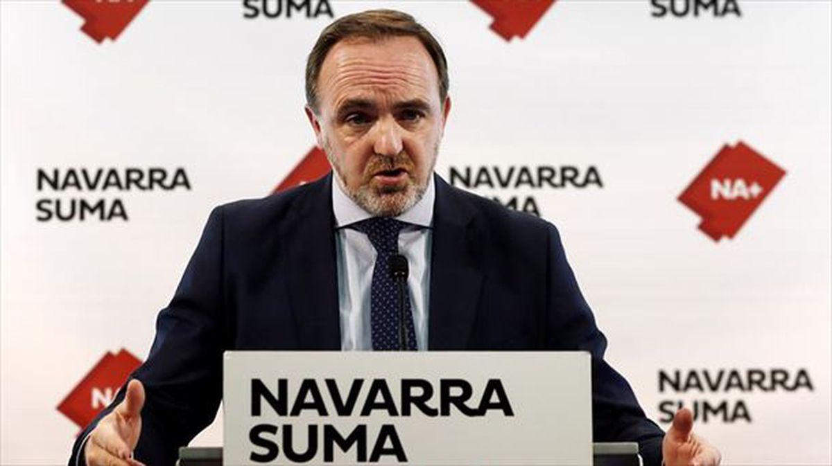 El portavoz parlamentario de Navarra Suma, Javier Esparza. Foto: Efe