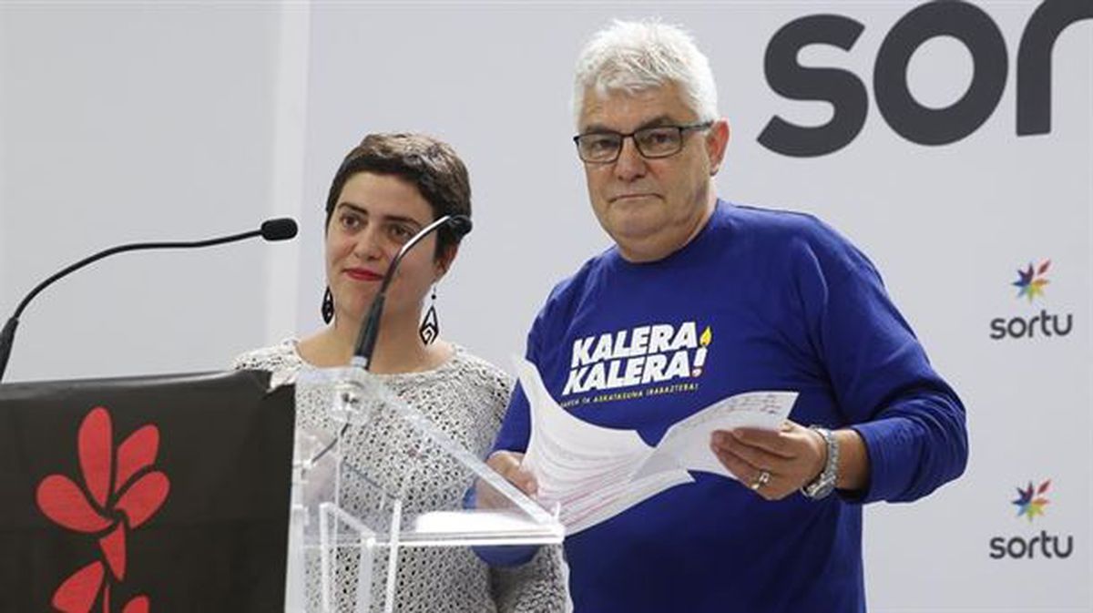 Garmendia y López, en una rueda de prensa de Kalera Kalera.