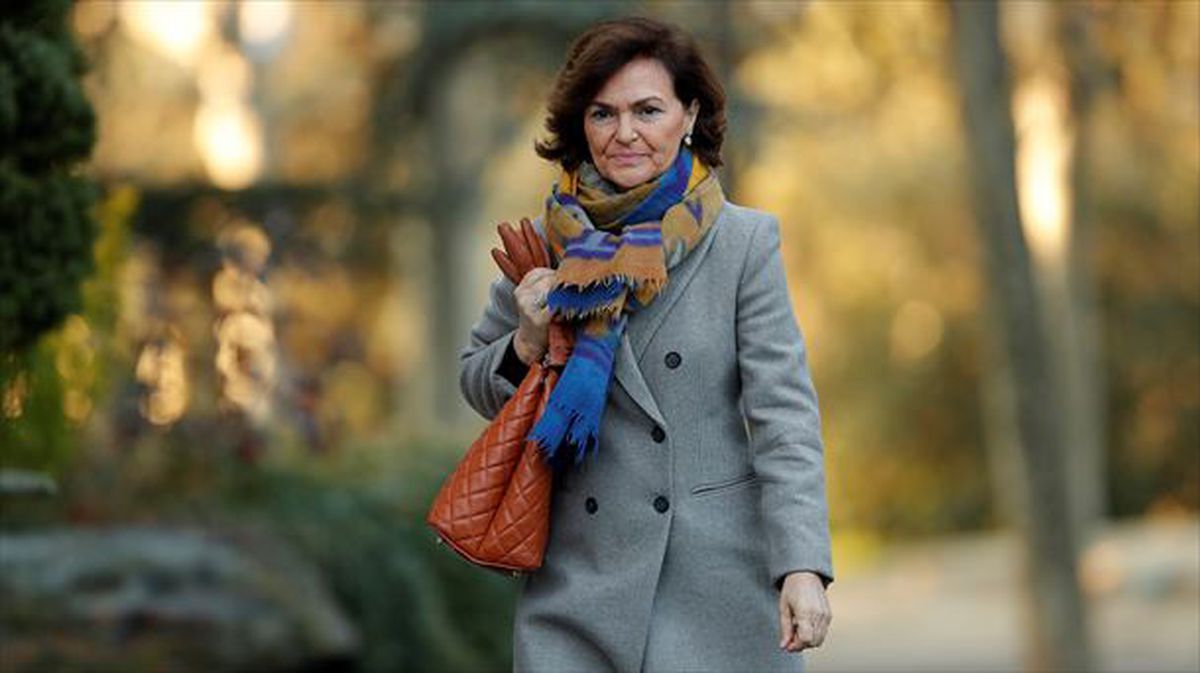 Carmen Calvo, la vicepresidenta del Gobierno español