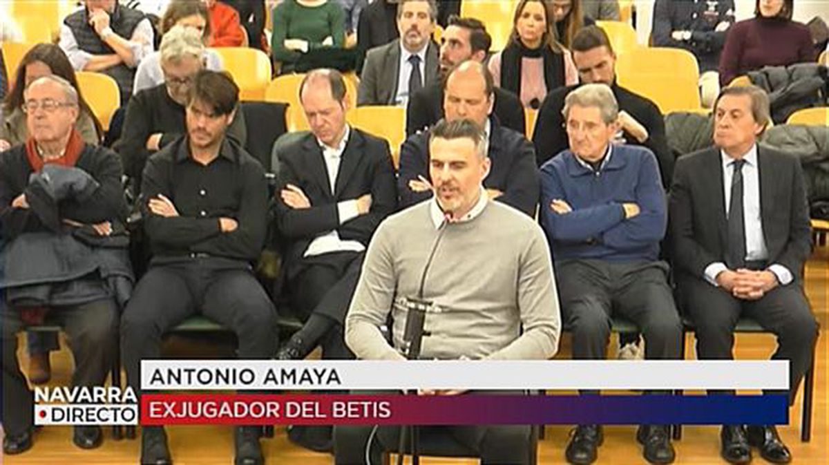 Antonio Amaya, exjugador del Betis, en el juicio Osasuna