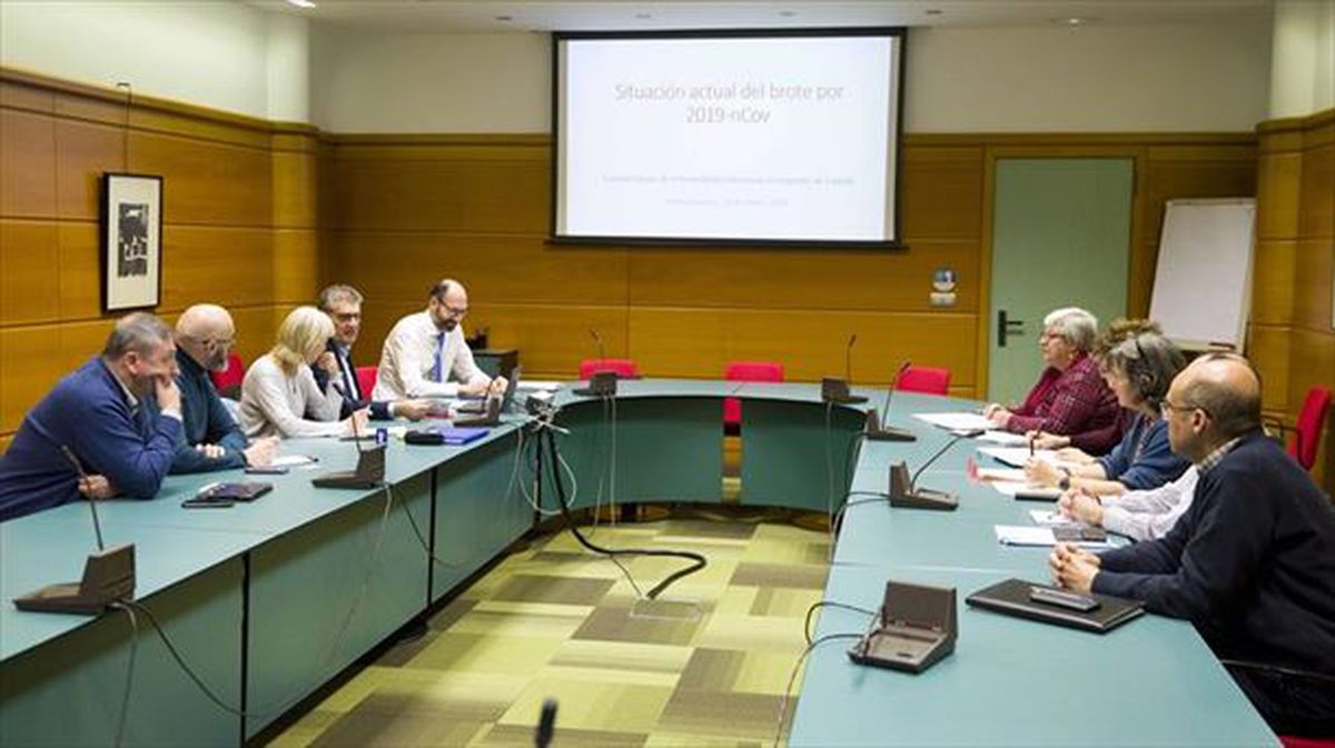 Reunión del Consejo Asesor de Enfermedades Infecciosas Emergentes de Euskadi. Foto: EFE