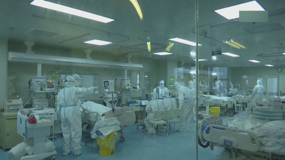 El coronavirus se cobra 56 muertos en China. Imagen obtenida de un vídeo de EiTB.