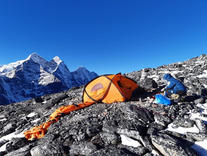 Campamento en el Himalaya