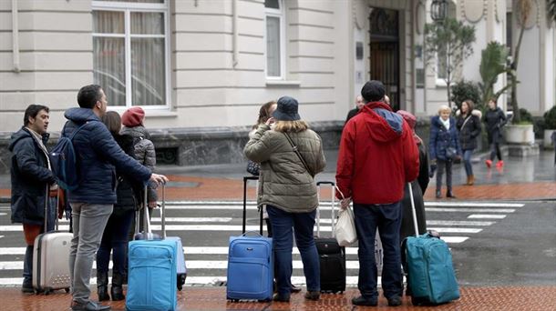 Turistas en Bilbao. Foto: Efe