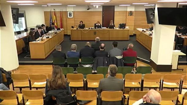 Una jornada anterior al juicio de OSasuna en la AUdiencia de Navarra. Foto: EiTB