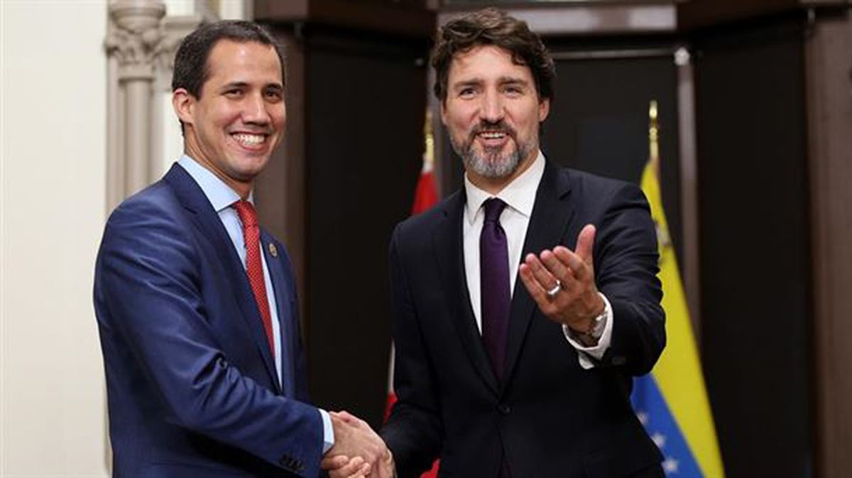 Juan Guaidó ha sido recibido por Justin Trudeau.