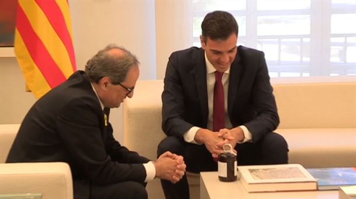 Pedro Sánchez y Quim Torra / EiTB